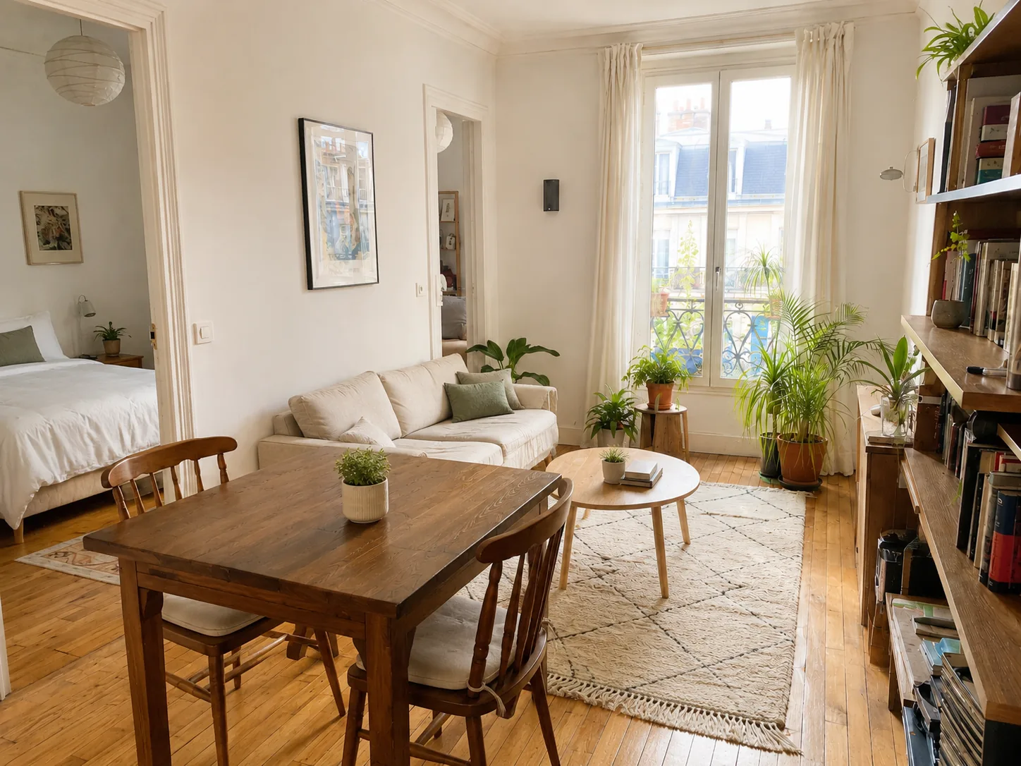 État des lieux au retour — Paris 15e, Studio 26 m²